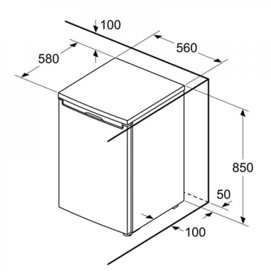 Bosch Refrigerator | KTL15NWEB | Energy efficiency class E | Free standing | Larder | Height 85 cm | Fridge net capacity 106 L | Freezer net capacity 14 L | Display | 39 dB | White