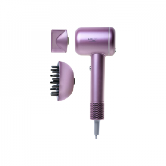 Adler Hair Dryer | AD 2270p SUPERSPEED | 1600 W | Number of temperature settings 3 | Ionic function | Diffuser nozzle | Pink