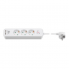 41264 3-Way Power Strip with Switch and USB | Sockets quantity 3