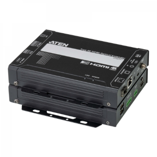 Aten True 4K HDMI Optical Extender (True 4K @ 985FT/300M - SFP+ Duplex Multi Mode) | VE883AK1