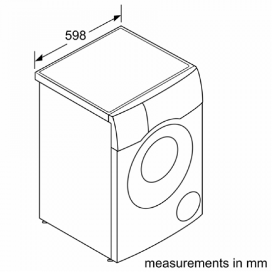 Bosch | Washing Machine | WNC254ARSN | Energy efficiency class A/D | Front loading | Washing capacity 10.5 kg | 1400 RPM | Depth 62.2 cm | Width 59.8 cm | LED | Drying system | Drying capacity 6 kg | Steam function | Dosage assistant | Grey
