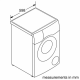 Bosch | Washing Machine | WNC254ARSN | Energy efficiency class A/D | Front loading | Washing capacity 10.5 kg | 1400 RPM | Depth 62.2 cm | Width 59.8 cm | LED | Drying system | Drying capacity 6 kg | Steam function | Dosage assistant | Grey