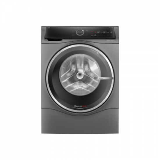 Bosch | Washing Machine | WNC254ARSN | Energy efficiency class A/D | Front loading | Washing capacity 10.5 kg | 1400 RPM | Depth 62.2 cm | Width 59.8 cm | LED | Drying system | Drying capacity 6 kg | Steam function | Dosage assistant | Grey