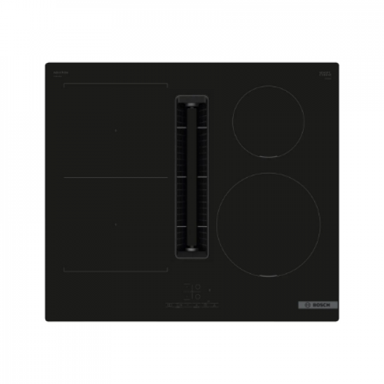 Bosch | PVS611B16E | Induction hob with integrated ventilation system | 60 cm | Number of burners/cooking zones 4 | B | Black | Touch