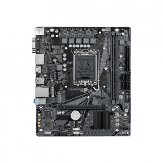 Gigabyte | H610M S2H V3 DDR4 G1.0 | Processor family Intel | Processor socket LGA1700 | DDR4 | Supported hard disk drive interfaces SATA, M.2 | Number of SATA connectors 4
