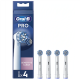 Oral-B | Replaceable toothbrush heads | EB60X-4 Sensitive Clean Pro | Heads | For adults | Number of brush heads included 4 | White