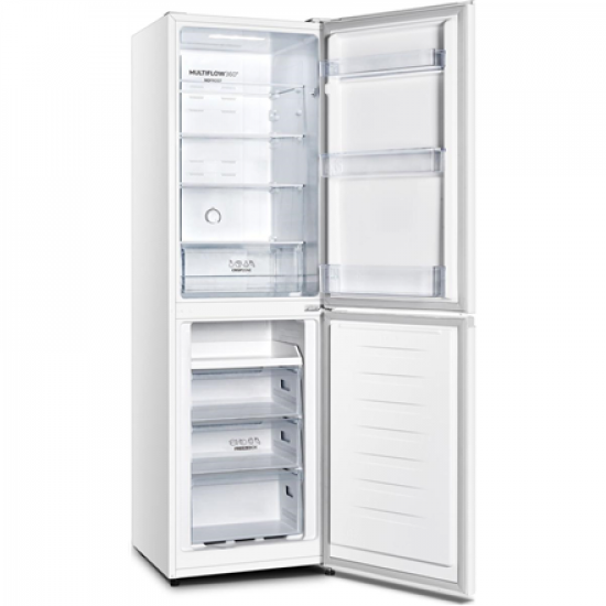 Gorenje Refrigerator | NRK418ECW4 | Energy efficiency class E | Free standing | Combi | Height 182.4 cm | No Frost system | Fridge net capacity 171 L | Freezer net capacity 85 L | 41 dB | White