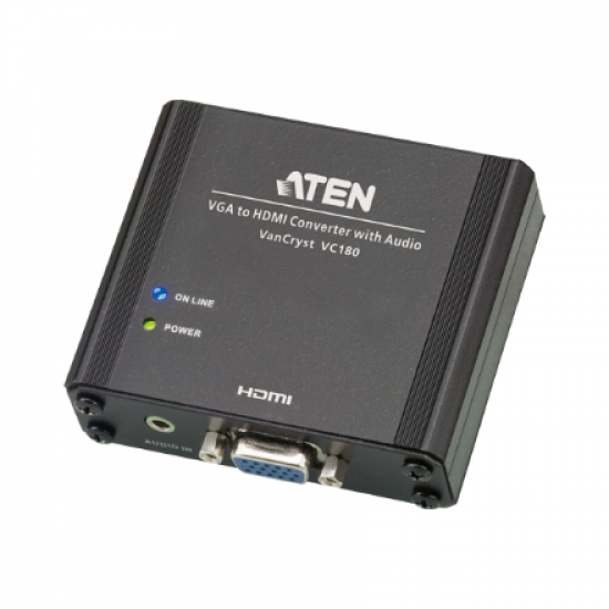 Aten | VGA/Audio to HDMI Converter | VC180-AT-G