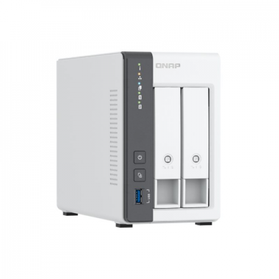 QNAP 2-bay 2.5 GbE NAS with Integrated NPU | TS-216G | ARM 4-core | Cortex-A55 | Processor frequency 2.0 GHz | 4 GB