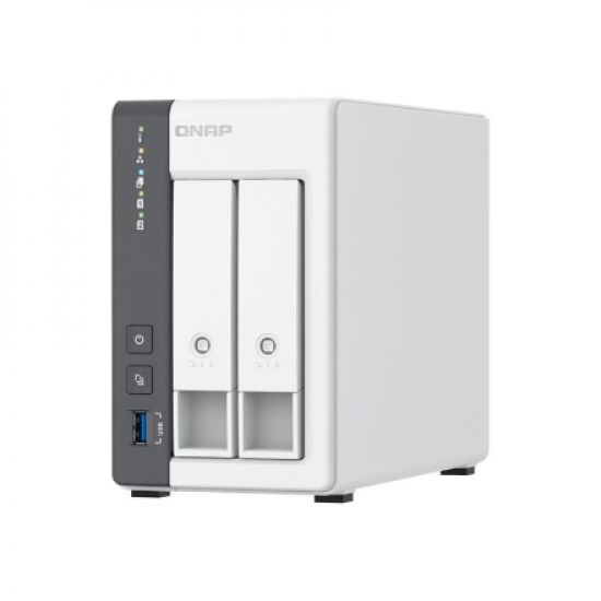 QNAP 2-bay 2.5 GbE NAS with Integrated NPU | TS-216G | ARM 4-core | Cortex-A55 | Processor frequency 2.0 GHz | 4 GB