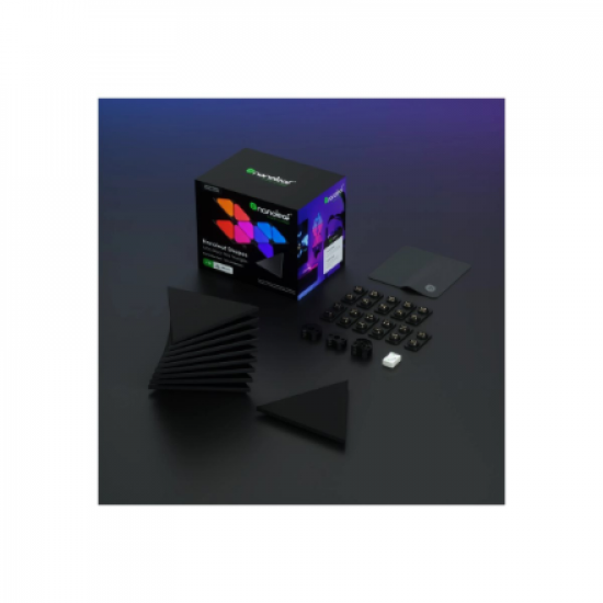 Nanoleaf Shapes Black Mini Triangles Expansion Pack (10 panels)