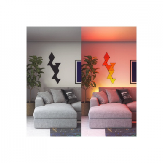 Nanoleaf Shapes Black Mini Triangles Expansion Pack (10 panels)