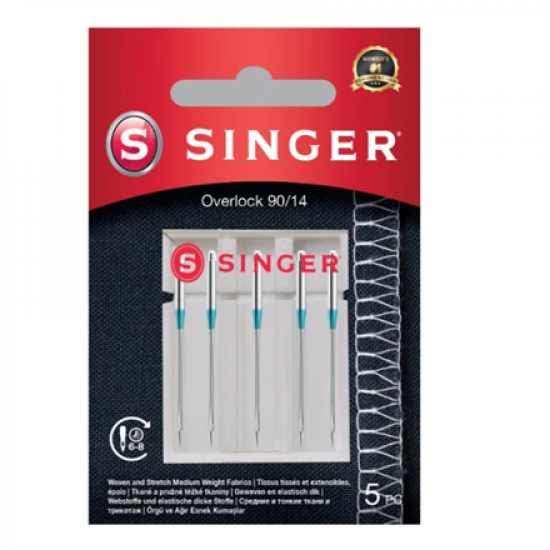 Singer | Overlock Needle 90/14 5PK, 5 pcs