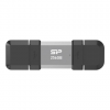 Silicon Power Dual USB Drive | Mobile C51 | 256 GB | USB Type-A and USB Type-C | Silver