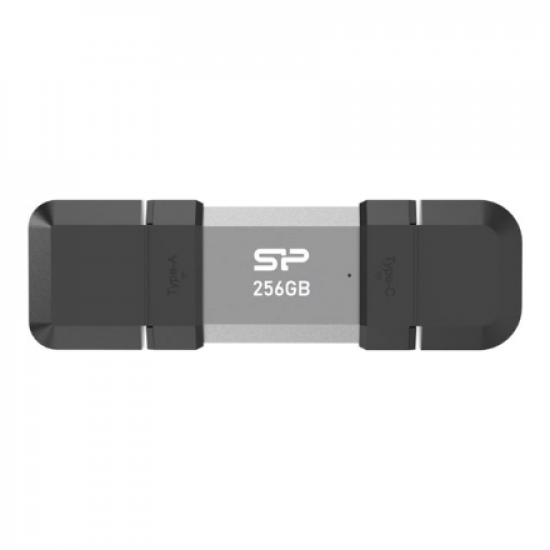 Silicon Power Dual USB Drive | Mobile C51 | 256 GB | USB Type-A and USB Type-C | Silver