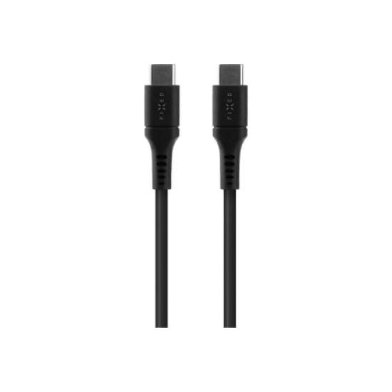 Fixed | Liquid Silicone Cable USB-C/USB-C, 1.2m, 60W | FIXDLS-CC12-BK