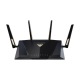 Dual-band WiFi 7 AiMesh Extendable Performance Router | RT-BE88U | 802.11be | 10/100/1000 Mbit/s | Ethernet LAN (RJ-45) ports 4 | Mesh Support Yes | MU-MiMO Yes | 3G/4G data sharing | Antenna type External