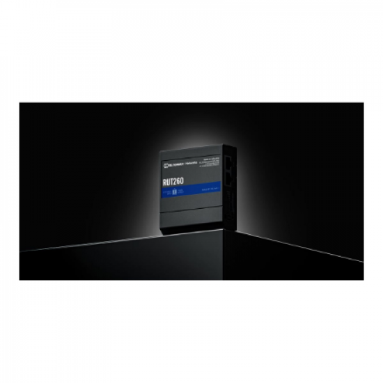LTE Cat 6 Router | RUT260 | 802.11n | 10/100 Mbit/s | Ethernet LAN (RJ-45) ports 2 | Mesh Support No | MU-MiMO No | 4G