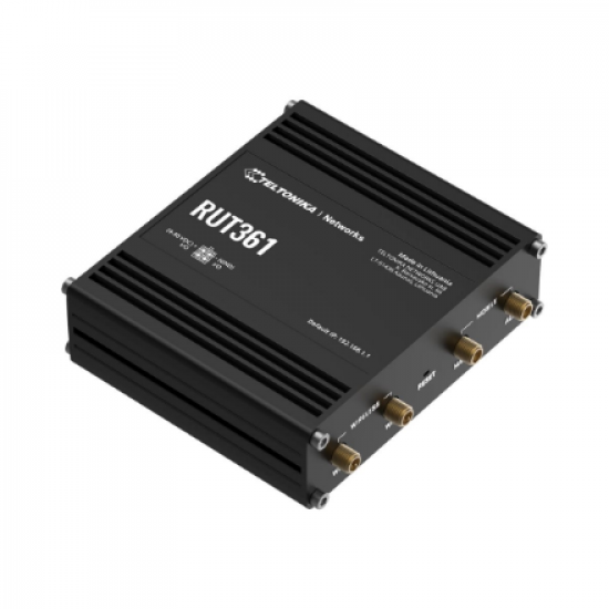 LTE CAT 6 Router | RUT361 | 802.11n | 10/100 Mbit/s | Ethernet LAN (RJ-45) ports 2 | Mesh Support No | MU-MiMO Yes | 4G