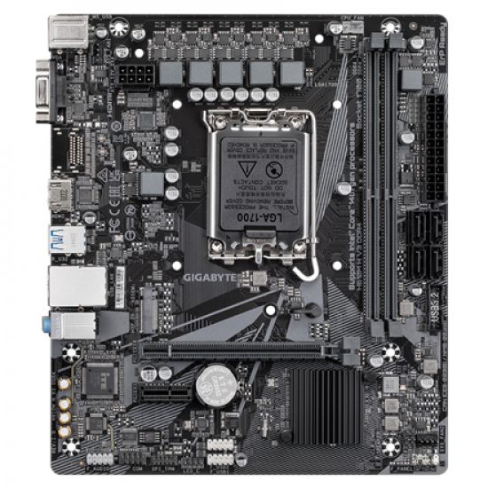 Gigabyte | H610M H V3 DDR4 | Processor family Intel | Processor socket LGA1700 | DDR4 DIMM | Supported hard disk drive interfaces M.2, SATA | Number of SATA connectors 4