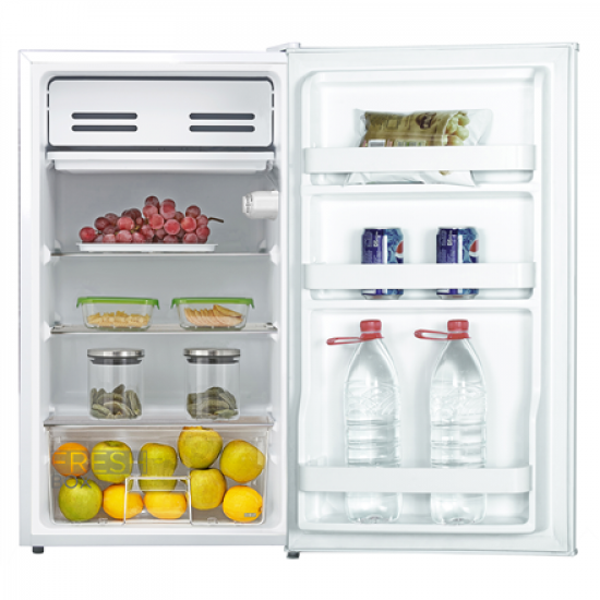 Midea Refrigerator | MDRD142FGE01 | Energy efficiency class E | Free standing | Larder | Height 86 cm | Fridge net capacity 93 L | 41 dB | White