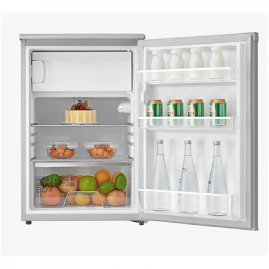 Midea Refrigerator | MDRD168FGE01 | Energy efficiency class E | Free standing | Larder | Height 84.5 cm | Fridge net capacity 97 L | Freezer net capacity 16 L | 39 dB | White