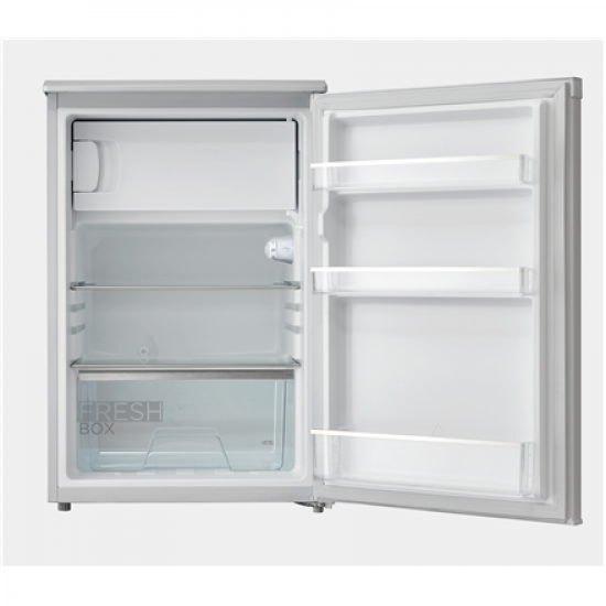 Midea Refrigerator | MDRD168FGE01 | Energy efficiency class E | Free standing | Larder | Height 84.5 cm | Fridge net capacity 97 L | Freezer net capacity 16 L | 39 dB | White