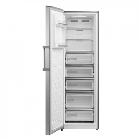 Midea Freezer | MDRU385MTE46 | Energy efficiency class E | Upright | Free standing | Height 185 cm | Total net capacity 272 L | No Frost system | Display | Inox