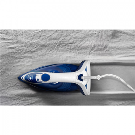 TEFAL | FV5735E0 Easygliss Plus | Steam Iron | 2500 W | Water tank capacity 270 ml | Continuous steam 45 g/min | Steam boost performance 220 g/min | Blue/White