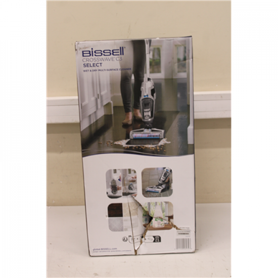 SALE OUT. SALE OUT. Bissell Vacuum Cleaner | CrossWave C3 Select | Corded operating | Handstick | Washing function | 560 W | - V | Black/Titanium/Blue | Warranty 24 month(s) | DAMAGED PACKAGING