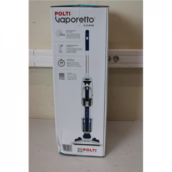 SALE OUT.  | Polti Vacuum steam mop with portable steam cleaner | PTEU0299 Vaporetto 3 Clean_Blue | Power 1800 W | Steam pressure Not Applicable bar | Water tank capacity 0.5 L | White/Blue | DAMAGED PACKAGING