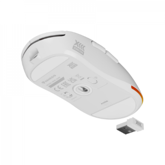 Genesis Zircon XIII Custom | Wireless | Gaming Mouse | 2.4 GHz, USB | White