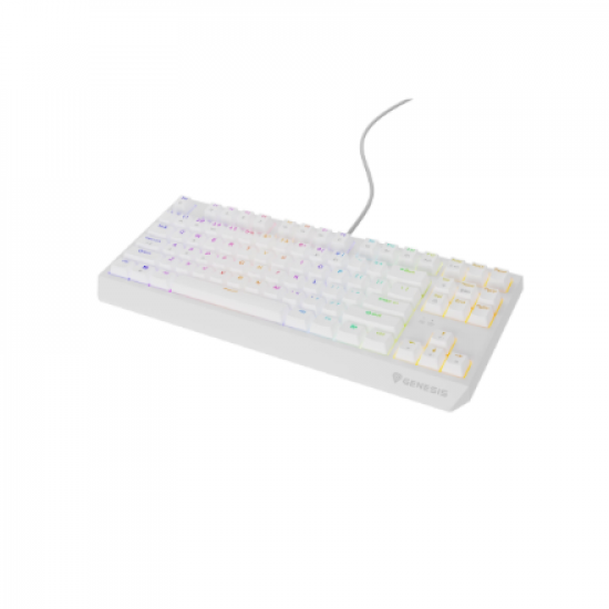 Genesis | THOR 230 | Mechanical Gaming Keyboard | Wired | US | White | USB-A | Outemu Brown