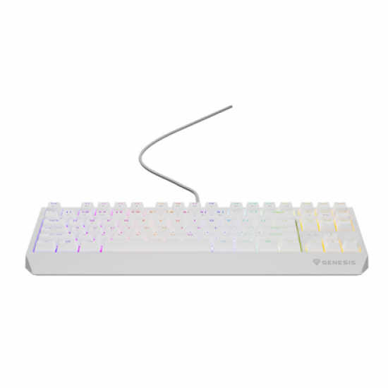 Genesis THOR 230 | Mechanical Gaming Keyboard | Wired | US | White | USB Type-A | Outemu Brown