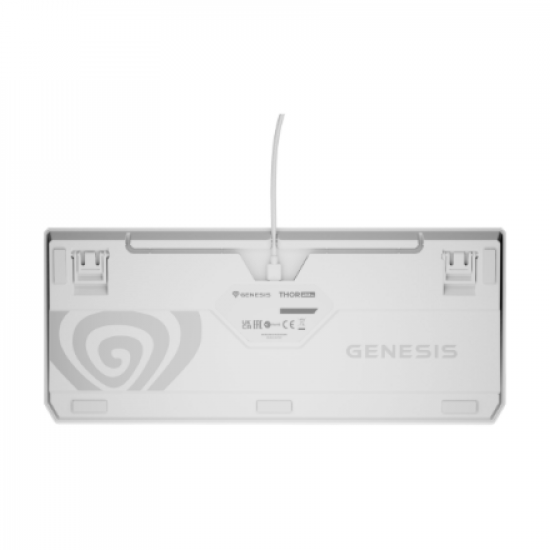 Genesis | THOR 230 | Mechanical Gaming Keyboard | Wired | US | White | USB-A | Outemu Brown