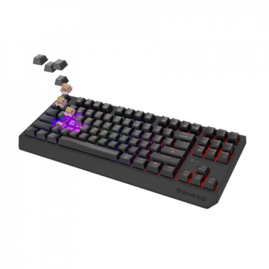 Genesis THOR 230 | Mechanical Gaming Keyboard | Wireless | US | Black | 2.4 GHz, Bluetooth, USB | Outemu Panda