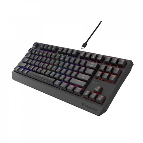 Genesis THOR 230 | Mechanical Gaming Keyboard | Wireless | US | Black | 2.4 GHz, Bluetooth, USB | Outemu Red