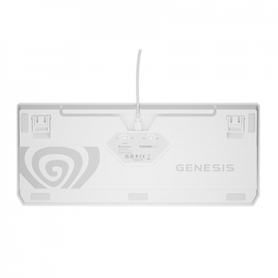 Genesis THOR 230 | Mechanical Gaming Keyboard | Wireless | US | White | 2.4 GHz, Bluetooth, USB | Outemu Red