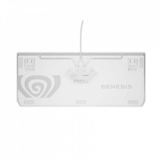 Genesis | THOR 230 | Mechanical Gaming Keyboard | Wireless | US | White | 2.4 GHz, Bluetooth, USB | Outemu Red