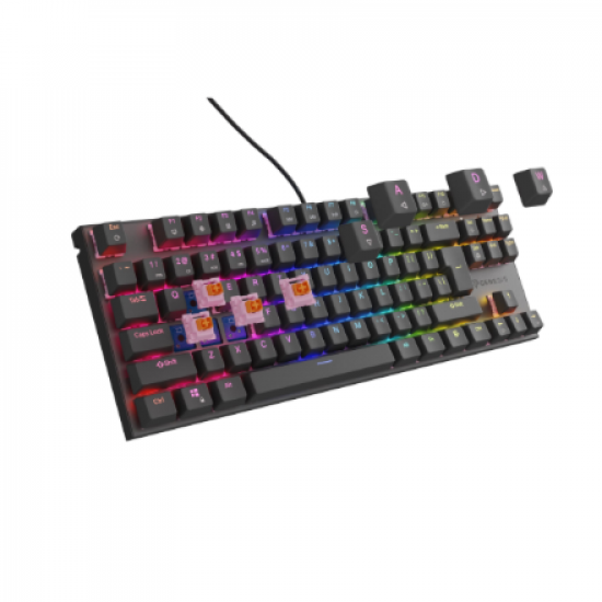 Genesis | THOR 303 | Mechanical Gaming Keyboard | Wired | US | Black | USB-A | Outemu Peach Silent