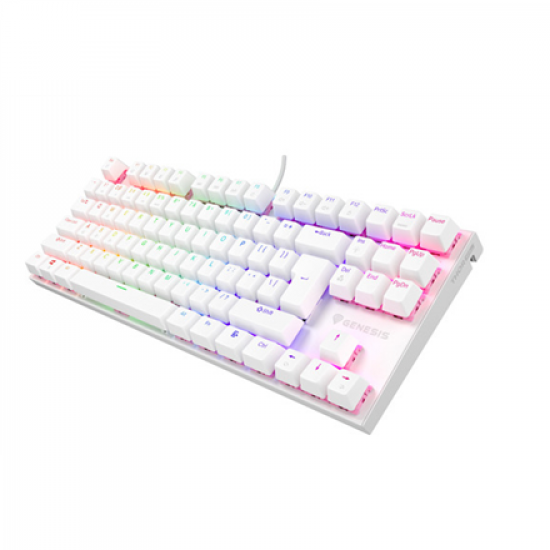 Genesis THOR 303 | Mechanical Gaming Keyboard | Wired | US | White | USB Type-A | Outemu Peach Silent