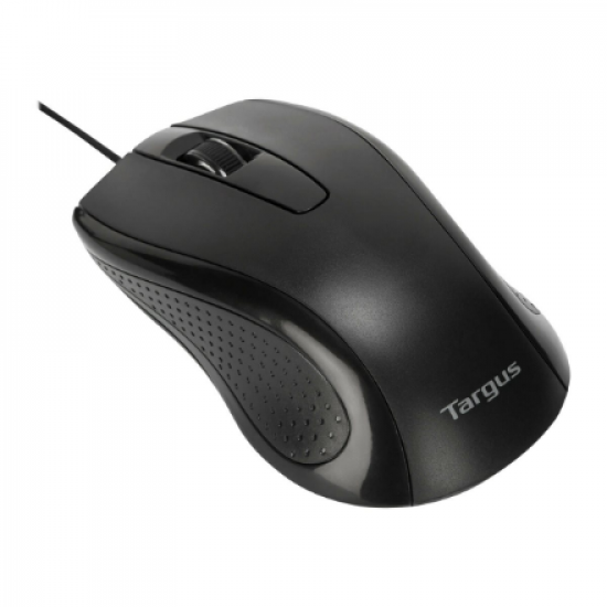 Targus Full-Size Optical Antimicrobial Wired Mouse | Targus Mouse | Full-Size Optical Antimicrobial | Wired | Black