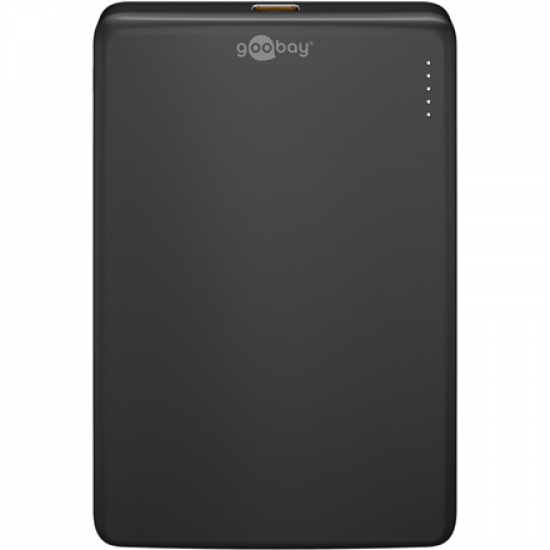 Goobay Magnetic Wireless Power Bank | 70182 | 5000 mAh | USB-C | Black