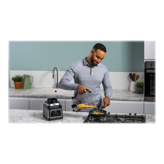 NINJA Mixer Blender 2in1 with Auto IQ | BN750EU | Tabletop | 1200 W | Jar material Plastic | Jar capacity 2.1+0.7 L | Ice crushing | Black/Silver