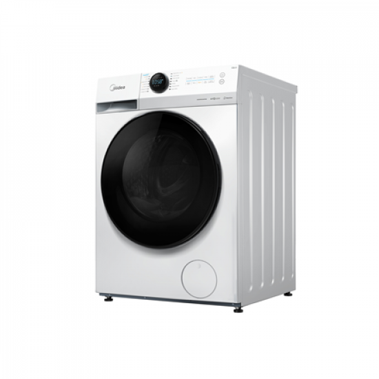 Midea Washing Machine with Dryer | MF200D80WB/W-HR | Energy efficiency class A/E | Front loading | Washing capacity 8 kg | 1400 RPM | Depth 48 cm | Width 60 cm | Digital | Drying system | Drying capacity 6 kg | Steam function | White