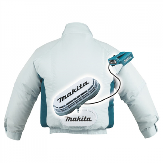 Makita | Cordless Ventilated Jacket, White, L