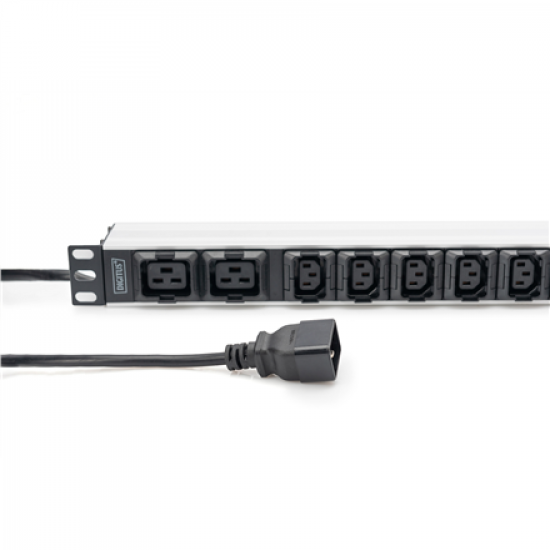 Digitus Socket Strip with Aluminum Profile, 10-way, IEC C20 plug | DN-95427 | Sockets quantity 7