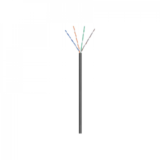 Goobay Outdoor Network Cable | CAT 5e U/UTP | AWG 26/7 | Cable length: 100 m | Black