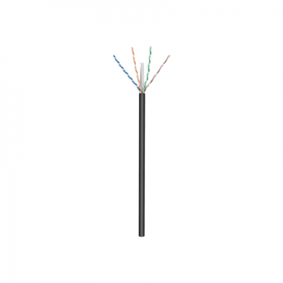 Goobay Outdoor Network Cable | CAT 6 U/UTP | AWG 24/1 | Cable length: 100 m | Black