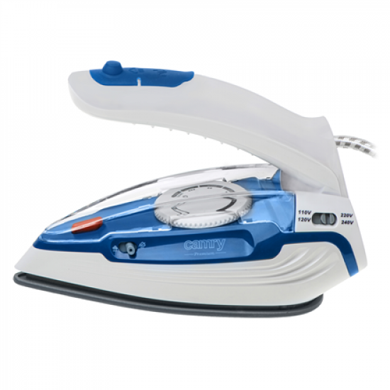 Camry CR 5040 | Steam travel iron | 1600 W | Water tank capacity 80 ml | Continuous steam 10 g/min | Steam boost performance 50 g/min | Blue/White
